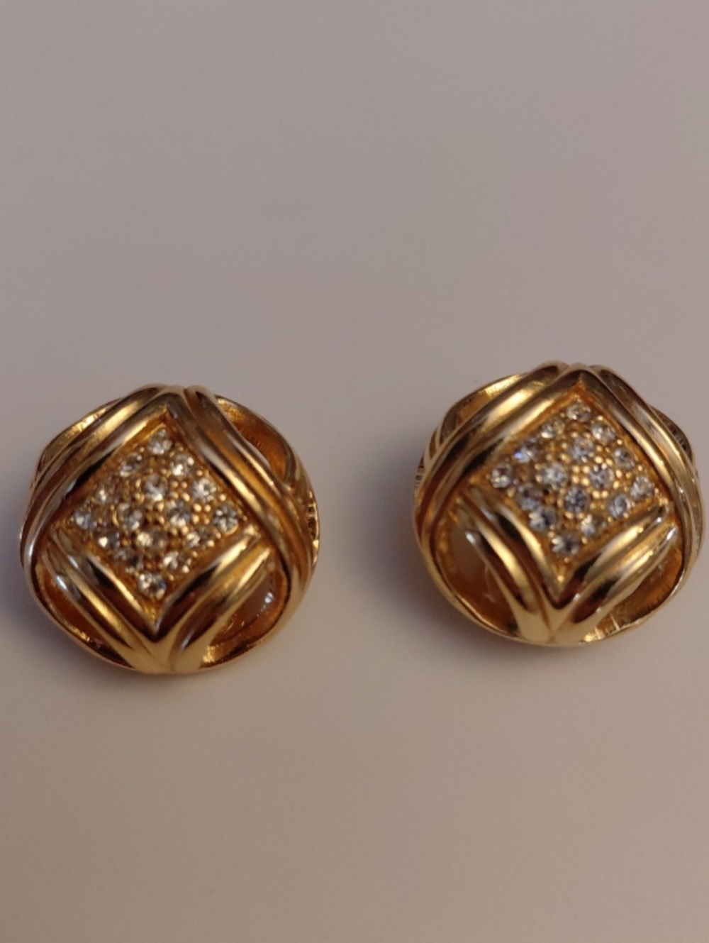Vintage 1960 Christian Dior clip on earrings